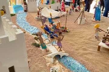 Un belén de pastilina, atractivo de la Biblioteca Saulo Torón (Telde)/Francisco Javier Santana.